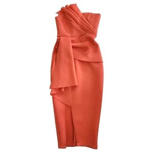ASOS Strapless Coral Dress